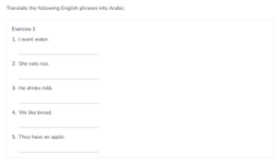 Translation exercises